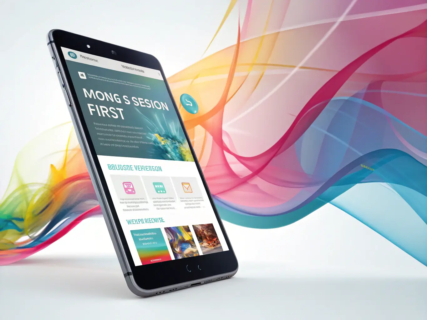 A sleek, modern website displayed on a desktop and mobile device, showcasing nautical-themed design elements, representing Sailfluence's Web Design & Development service.